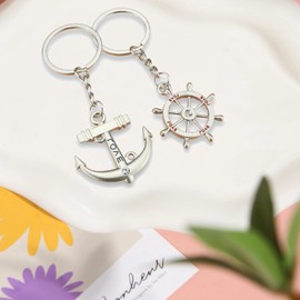 2PCs Unique Gifts for Best Friend Birthday Funny Friendship Gifts Ideas For Women Girls, Sister BFF, Her Him Couples Gift (Anchors & Rudders)