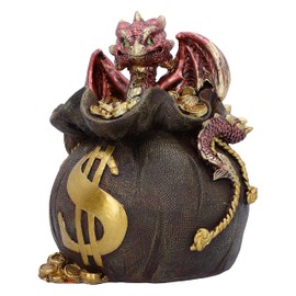 Nemesis Now Jackpot Money Box 4.8" Resin Jackpot Money Box Dragon Money Box Fantasy Gift Cast From Finest Resin Hand Painted