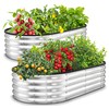 Utopia Home Galvanized Raised Garden Bed, 4x2x1 Ft Lightweight Planter