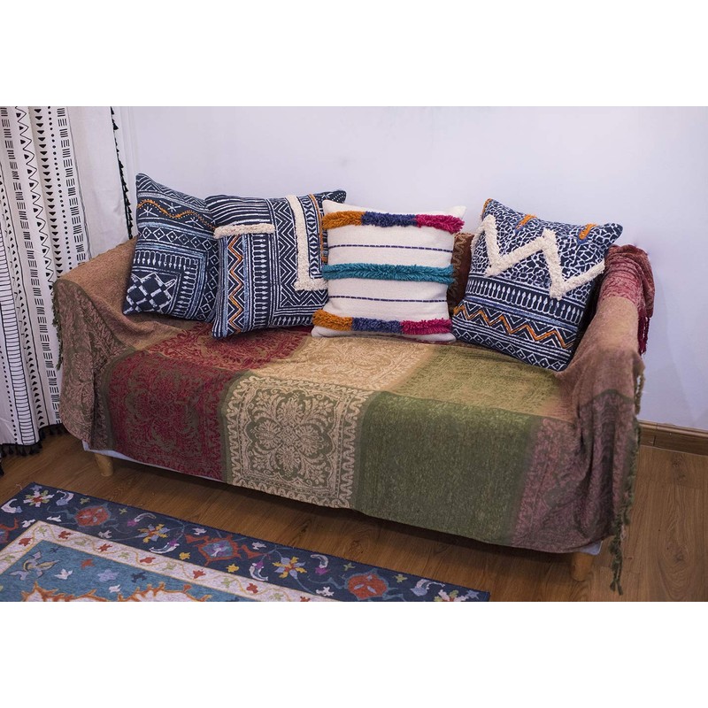 AIVIA Boho Sofa Couch Throw Blanket Futon Slipcover, Recliner Chair