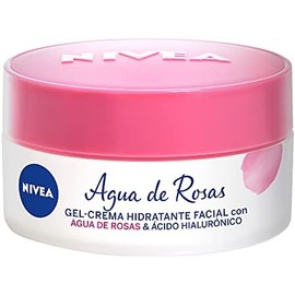 NIVEA Nivea Gel Hidratante Facial Con Agua De Rosas, 50 Ml, color, 50 ml, pack ofpaquete de  Agua Micelar Desmaquillante Agua De Rosas,400ml