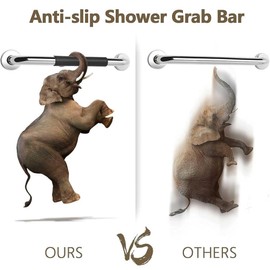 2 Pack Grab Bars for Bathtubs and Showers,Anti-Slip Shower Handle,Stainless Steel Bathroom Wall Mount Grab Bar Handle,Bathroom Anti Slip Safety Grab Bar Handicap Grab Rails for Elderly,Pregnant