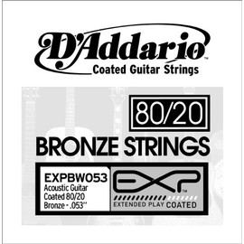 D'Addario .053 EXP Coated 80/20 Bronze Single String