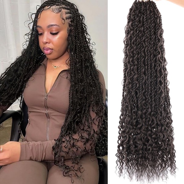 Samtress 24 Inch Senegalese Twist Crochet Hair with Curls 9