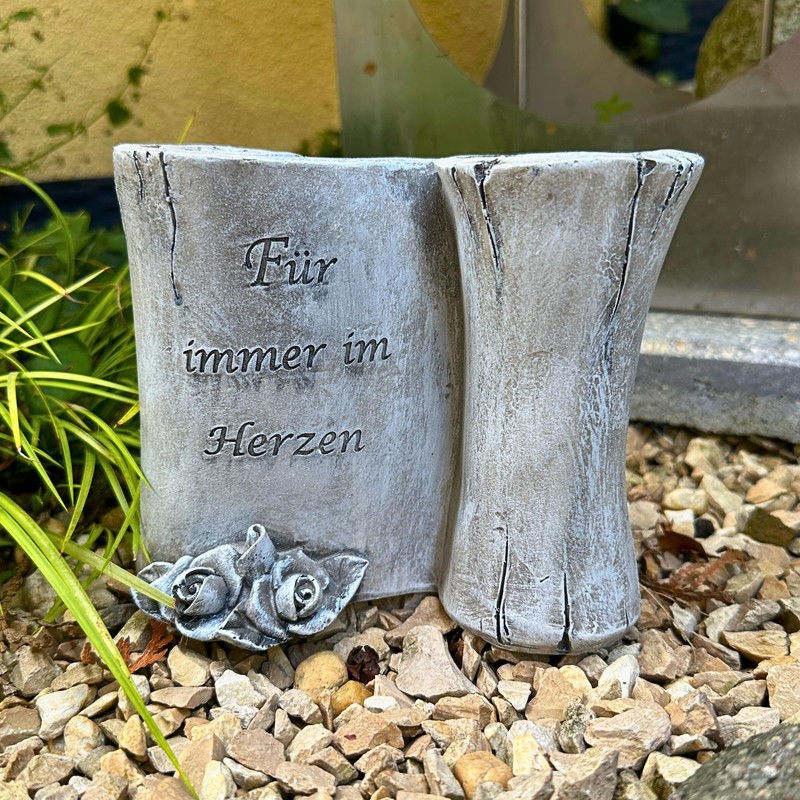 Grave Vase for Grave - Forever in the Heart -