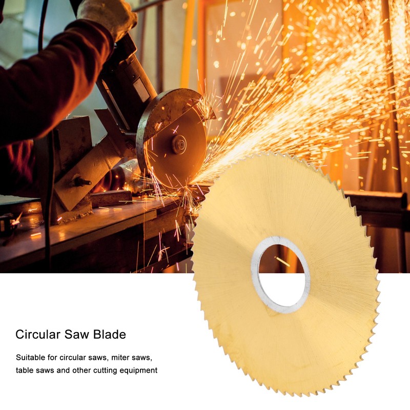 Circular Saw Blade 72 Teeth Ti Plated High Speed Steel