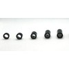 Black Spacers Nylon Cylindrical Unthreaded M6 x 5mm Length, 6.3mm