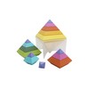 GOWI 352-00301 Rainbow Pyramid, 15 Pieces, Construction Toy