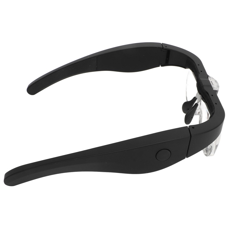 Headband Magnifying Glass Adjustable LED White Light 4 Interchangeable Lenses
