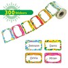 300 Pcs Name Tag Label Sticker in 6 Designs with