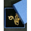 AIDAYOU Necklace Pendant Two Loops Rings Interlocking Circle Chain Necklace