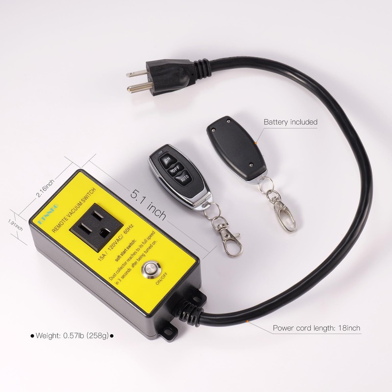 KTNNKG 120V Soft Start Outlet Automatic Switch 15A 60Hz for