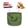 Collapsible Garden Bag Canvas Reusable Gardening Bag Water Resistant Garden