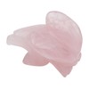 Fundamental Rockhound Products: 1" Hand Carved Eagle Rose Quartz Gemstone