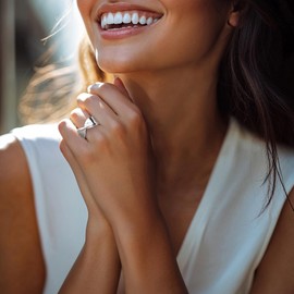 Ross-Simons Sterling Silver X Ring. Size 5