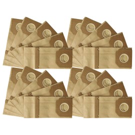 vhbw 20x Turbo Filter compatible with Metabo SR 326, SR 328, SR 216, SR 226, SR E 217 Electric Sander, Orbital Sander - paper-Dust Bag Set Brown