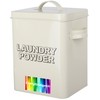 CrazyGadget® Vintage Classic Retro Laundry Washing Powder Metal Storage Box