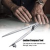 Akozon Leather Compass 200 mm Wing Leather Divider Rotating Tool