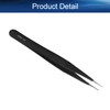 Auniwaig Anti-static Tweezers 4.72 inch Length ESD-10 tweezers Precision Slant
