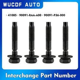 WUCDF AUTO 41085 air filter screws engine air filter box cover screws bolts, air cleaner fasteners compatible with Honda Civic CR-V Odyssey Element 90091-RAA-A00 90091-P36-000. Four piece set.
