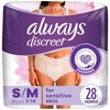Always Discreet Sensitive, Incontinence & Postpartum Underwear for Women, Maximum