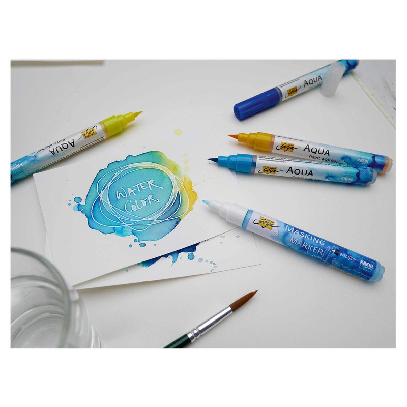 Kreul - Solo Goya masking marker, removable masking liquid in