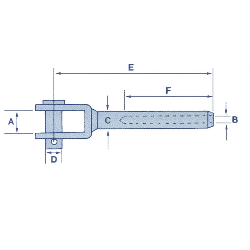 Secure Fix Direct 4mm Swaged Fork Terminal Stainless Steel -