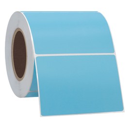Hycodest Thermal Label 3x2 inch Sticker Direct Thermal Labels Self-Adhesive Thermal Paper Roll 500 pcs (Light Blue, 2 Rolls)