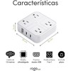 Regleta 7 en 1 con USB-C y USB-A – 4