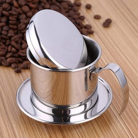 Vietnamese Coffee Drip Filter Maker with Universal Cup Stainless Steel Cup Fit for Manual Brewing at Home Office or Travel