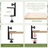 4 Pack Deck Bird Feeder Hanger for Railing 11 Inch