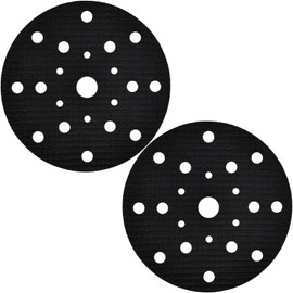 2 Pack 6 inch 21 Hole Premium Hook and Loop Sander Pad Saver for Random Orbital Sanders, Notably Extends The Backing Pad´s Lifetime, Multi Hole Sander Pad Protector