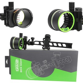 Compound Bow Sights - Professional Long/Short Bow Sights for Compound Bows, 5 Pin Archery Sights with Light, Four-Way Adjustment Right Hand Archery Sight (Long)