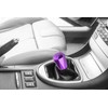EZAUTO WRAP Universal Purple Diamond Shifter Chrome Aluminum Automatic Shift