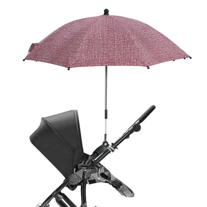 Baby Stroller Umbrella with 360 Degree Adjustable Clamp UV Protection