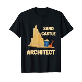 Sand Castle Beach Toys Funny Architect Summer Vacation T-Shirt