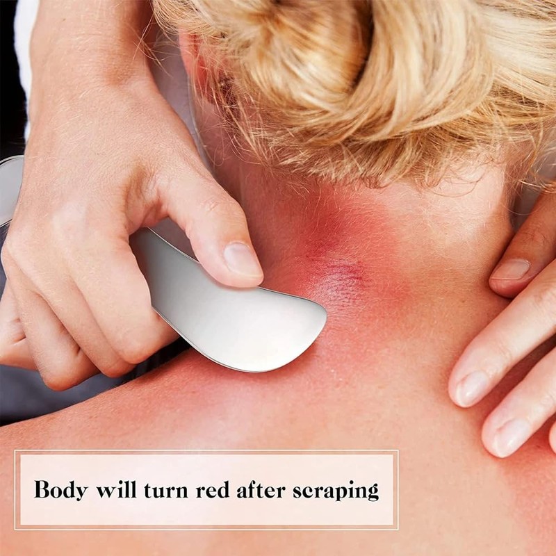 Gua Sha Stainless Steel, 3-in-1 Gua Sha Stone Face Tool,