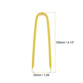sourcing map 10Pcs IC Chip Extractor IC U Shape Puller Stainless Steel with Insulated Vinyl Grip Motherboard Circuit Board Component Puller Chip Extractor for PCB Removal Tool, Yellow