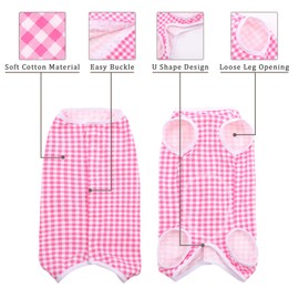 Kuoser Surgical Recovery Suit for Dogs Cats, Pet T-Shirt After Surgery Wear for Dogs, Dog Professional Recovery Suit Comfortable E Collar Alternative, Prevent Licking Onesies Pet Surgery Recovery Suit