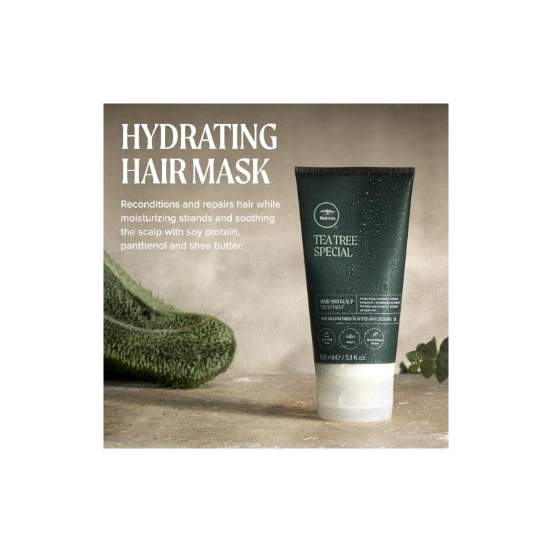 Tea Tree Hair and Scalp Treatment, mascarilla hidratante, para cabello
