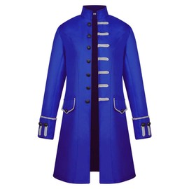 NOQINHOO Medieval Noble Stage Party Luxurious Napoleon Style Jacket, Cosplay, Men's, Long Cosplay, Togothic, Western Gentleman, King, Prince, Noble Prince, Adult, Concert, Stage Costume, For Men,