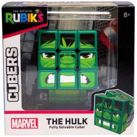 Rubik's Cube Hulk Cuber, Problem-Solving Challenging Brain Teaser Collectible Hulk Fidget Toy, for Adults & Kids Ages 8+