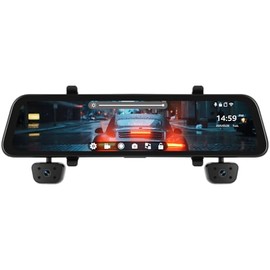 12" HD Touch Screen Mirror Dash Cam Backup Camera，4 Channel 1080P Dash Cam Front and Rear Support APP WiFi Loop Recording GPS Night Vision G-Sensor Parking Monitor Reversing Assistance+ 64G SD Card