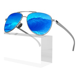 Sunier Sunglasses Mens Polarised,Ultralight Al-Mg UV400 Mens Shades for Driving Fishing Running