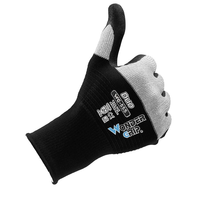 Wonder Grip WG-555 Duo - Work Gloves with Nylon Material