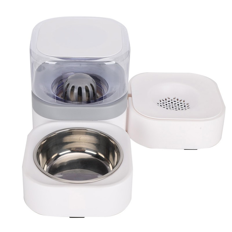 Pet Food Automatic Feeder With Water Dispenser Removable Washable Durable