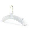 HANGERWORLD 5 Pack of White Satin Padded Hangers, 17inch Bridesmaid