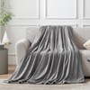 EHEYCIGA Fleece Blanket Grey Throws for Sofas Fluffy Warm Soft