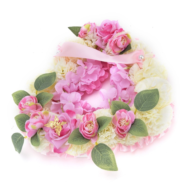 Artificial Heart Shaped Wreaths Wedding Wreaths Fake Flowers Decoration for