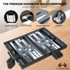 VOVOTUZZI Backgammon Sets for Adults, 15 Inches Backgammon Board Games